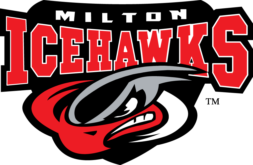 Milton Icehawks 2003-Pres Primary Logo iron on heat transfer